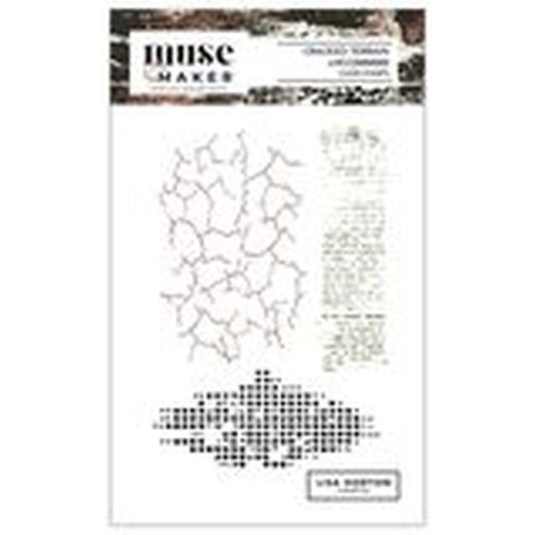 Muse and Maker - Clear Stamps - Cracked Terrain