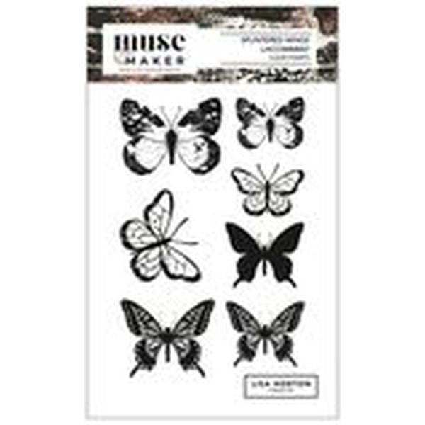 Muse and Maker - Clear Stamps - Splintered Wings