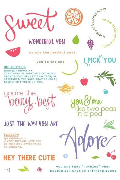 Naturally Sweet Collage - Clear Stamps