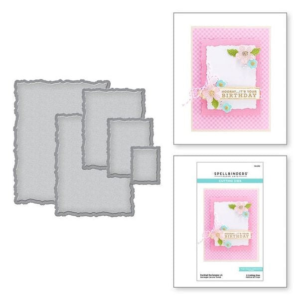 Nestablilites Deckled Rectangles Dies
