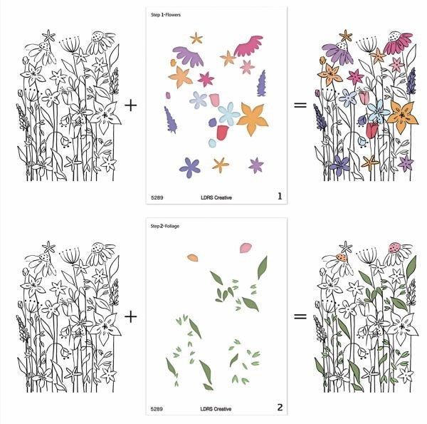 Never-Ending Wildflowers - Layering Stencils