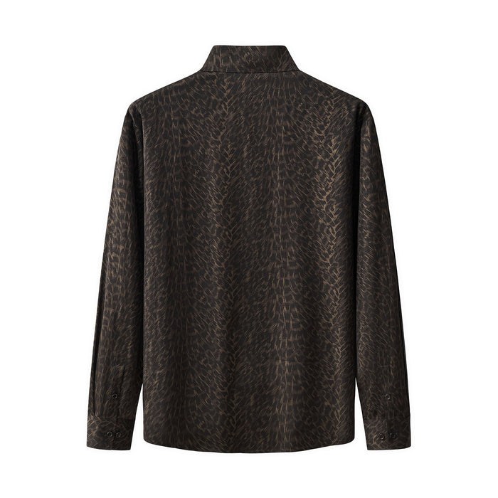 Noir Cheetah Stitchless LS Shirt BLACK