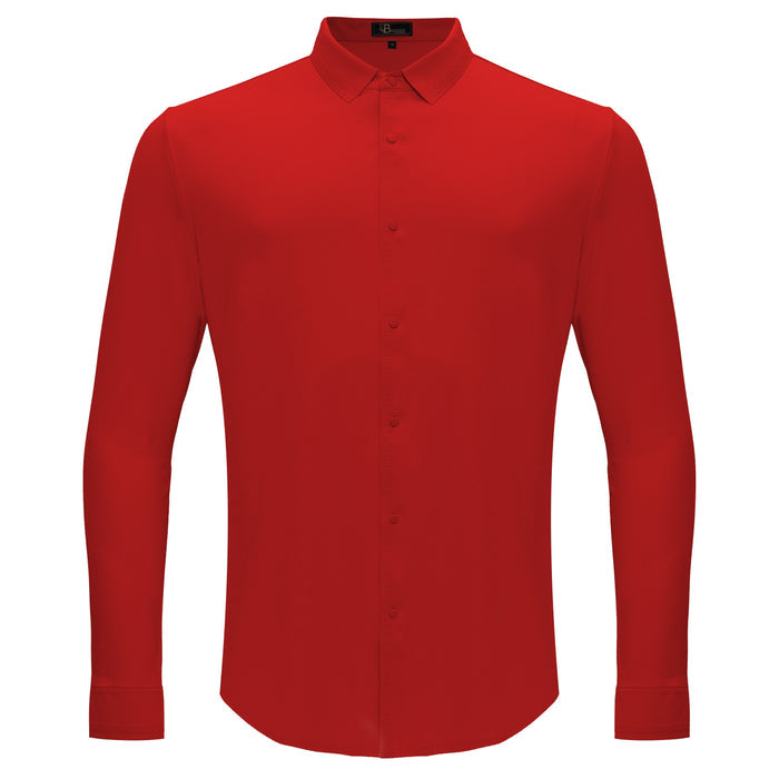 Olympic Victory Button-Up Shirt RED - Dudes Boutique