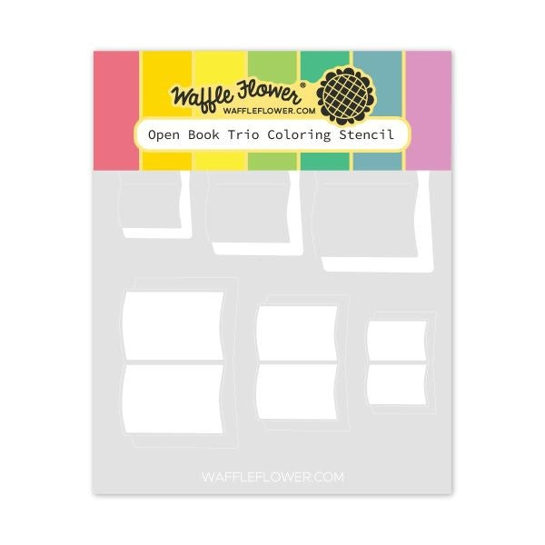 Open Book Trio - Coloring Stencil