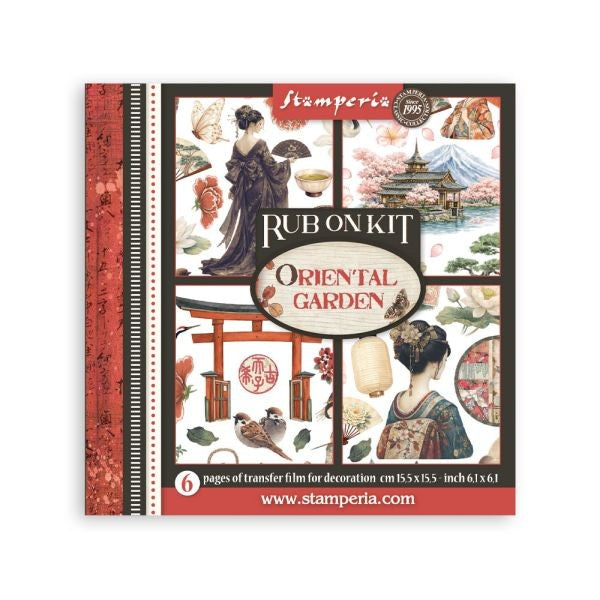 Oriental Garden - Rub-On Kit