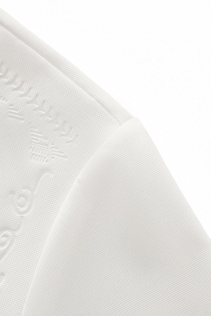 Ornate Trim Polo WHITE