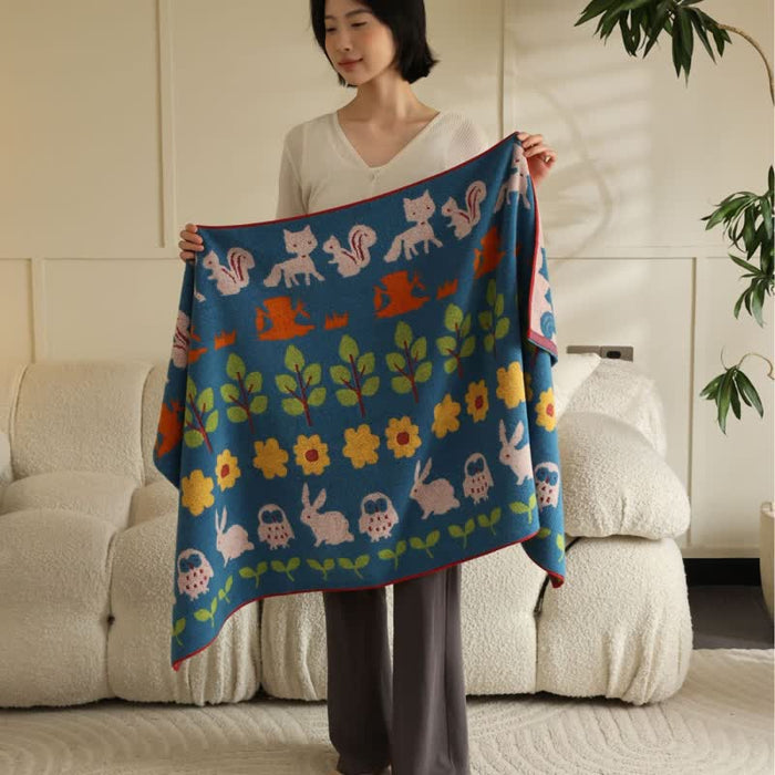 Ownkoti Animal & Flower Cotton Soft Bath Towel