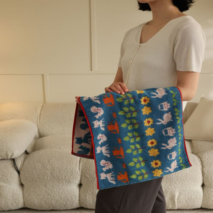 Ownkoti Animal & Flower Cotton Soft Bath Towel