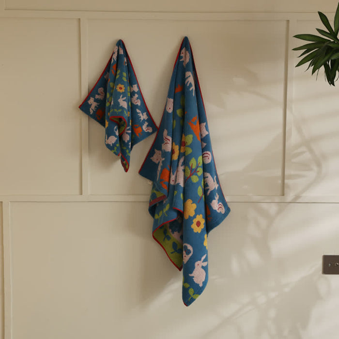 Ownkoti Animal & Flower Cotton Soft Bath Towel