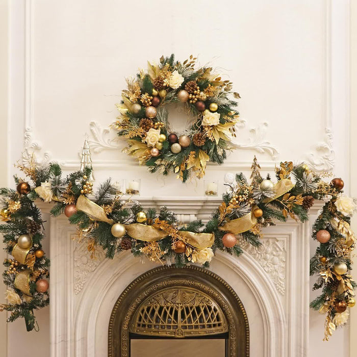 Ownkoti Artificial Rattan Christmas Garland Decor - image 0