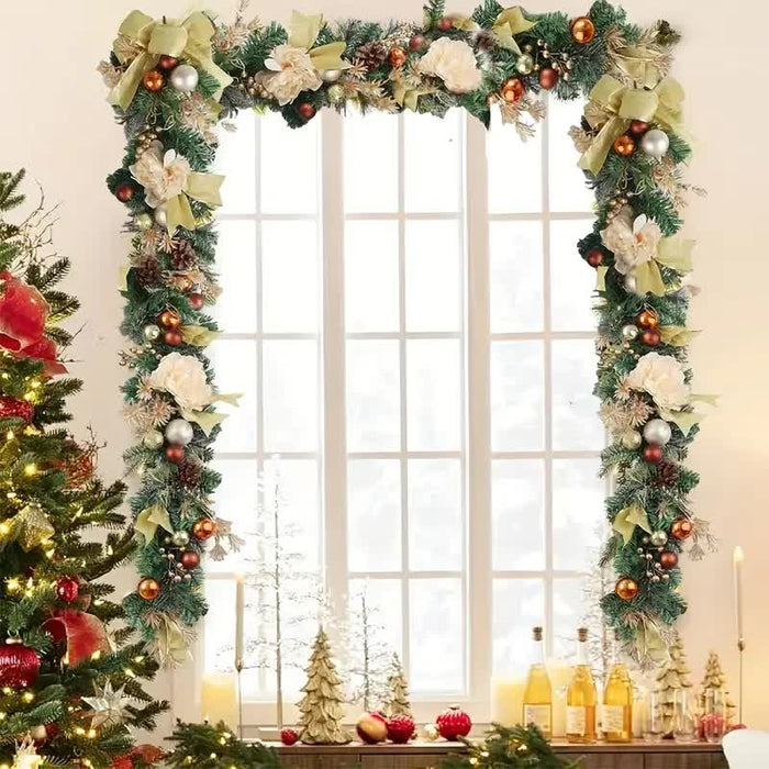 Ownkoti Artificial Rattan Christmas Garland Decor - image 1