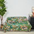 Artistic Rose Cotton Gauze Reversible Blanket - 90"W x 98"L - image 2