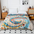 Ownkoti Artistic Wave Floral Cotton Gauze Quilt
