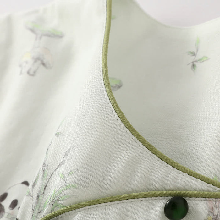 Ownkoti Bamboo Fiber Rural Panda Pajama Set