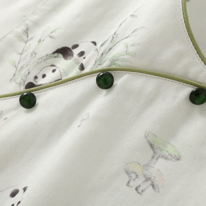Ownkoti Bamboo Fiber Rural Panda Pajama Set