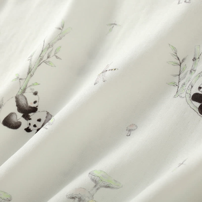 Ownkoti Bamboo Fiber Rural Panda Pajama Set
