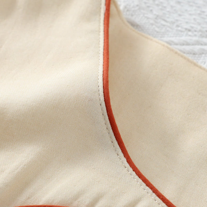 Ownkoti Bamboo Fiber Rural Three-quarter Sleeves Pajama