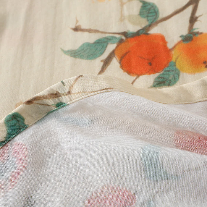 Ownkoti Bamboo Fiber Rural Three-quarter Sleeves Pajama