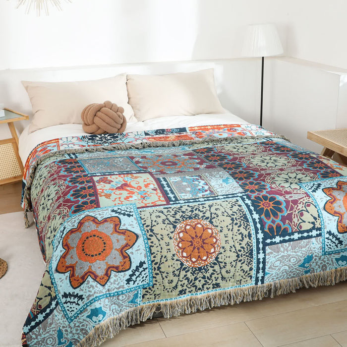 Ownkoti Boho Patchwork Mandala Cotton Reversible Quilt - King - image 0