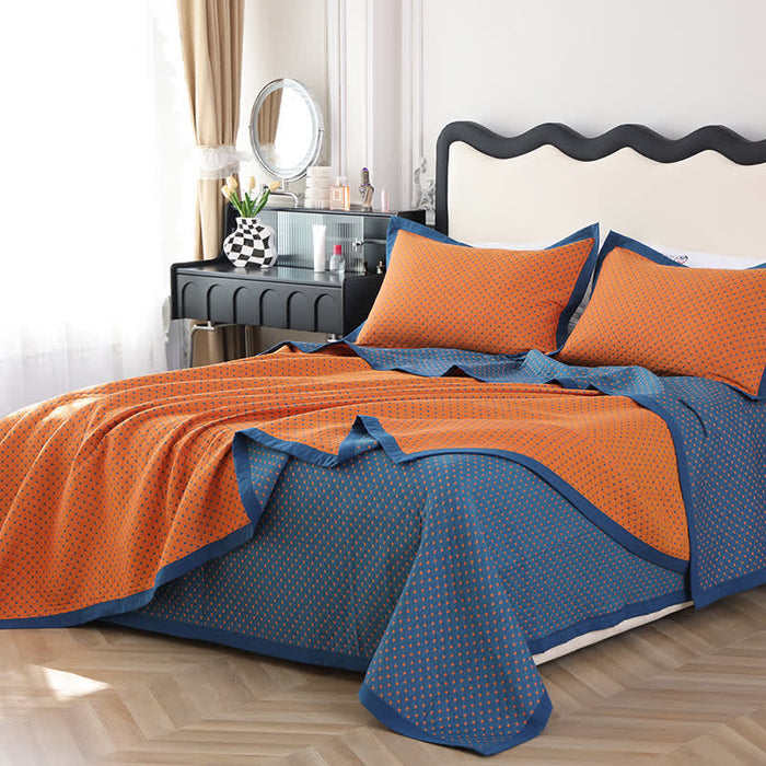 Ownkoti Breathable Soft Cotton Gauze Reverisible Quilt