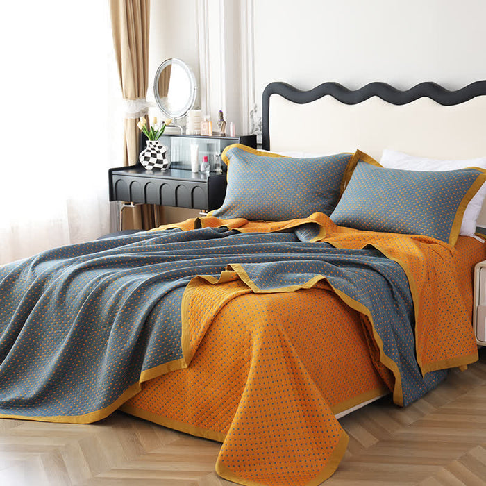 Ownkoti Breathable Soft Cotton Gauze Reverisible Quilt