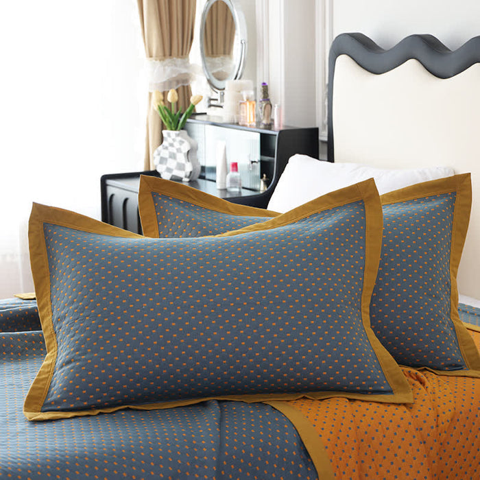 2PCS Pillowcases / Gray & Yellow / 19" x 31"