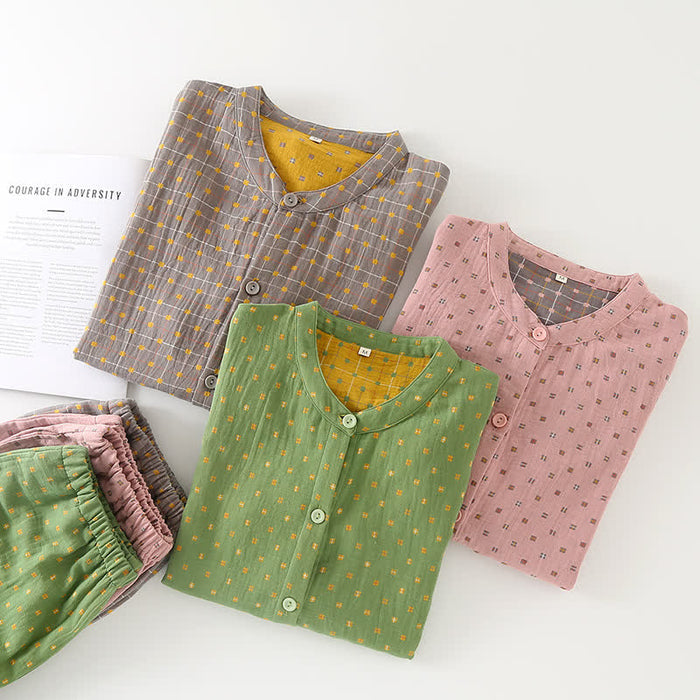 Ownkoti Button-down Cotton Gauze Soft Pajama Set - image 1