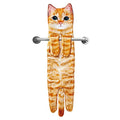 Ownkoti Cat Hangable Kitchen Bathroom Hand Towel - Coffee Cat - 2PCS - image 5
