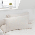 Ownkoti Cat Printed Pillow Towel Bed Cotton Pillow Decor (2PCS) Pillowcases Ownkoti Beige 52cm x 75cm