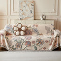 Chenille Bohemian Floral Sofa Throw - 71" x 134" - image 1