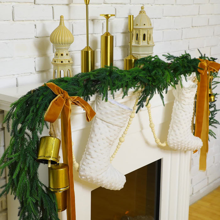 Ownkoti Christmas Artificial Faux Norfolk Pine Mantel Decor - image 1