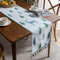 Christmas Tree Table Runner with Tassel