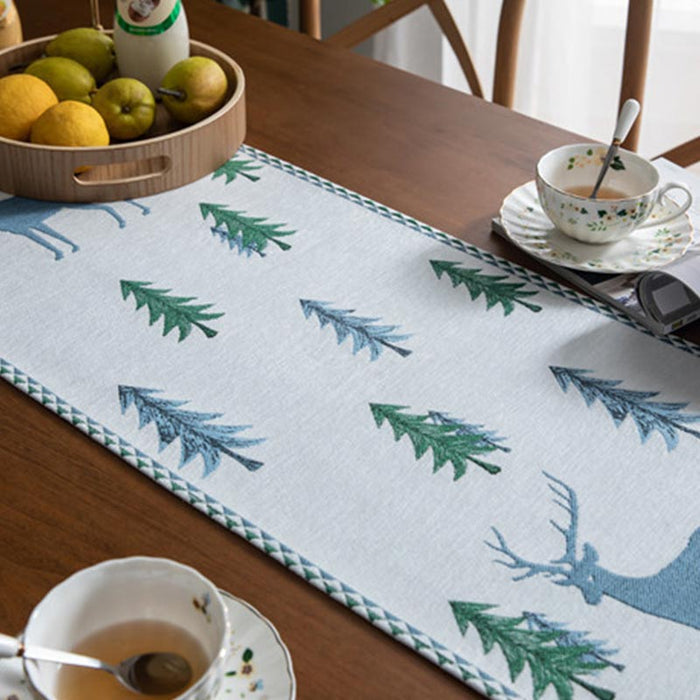 Christmas Tree Table Runner with Tassel