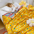 Ownkoti Colorful Hearts Cotton Gauze Reversible Quilt