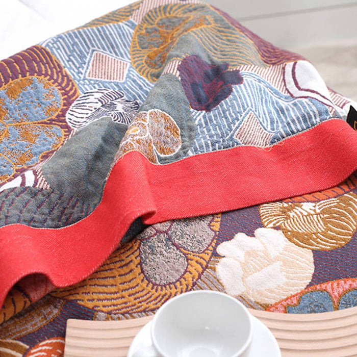 Ownkoti Colorful Persimmon Cotton Gauze Reversible Quilt - image 5