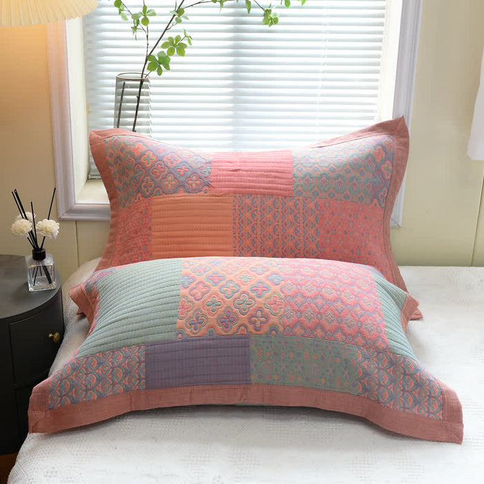 Ownkoti Colorful Square Pattern Cotton Reversible Quilt - image 3