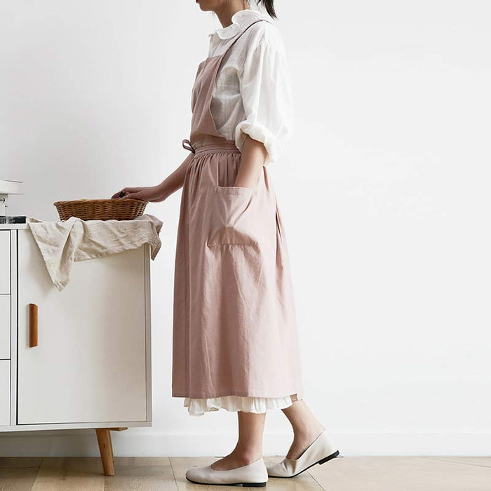 Ownkoti Cotton Apron Waterproof Apron With Pockets - image 3
