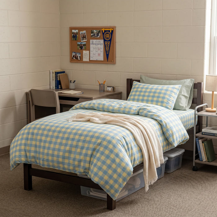 Ownkoti Cotton Checkered Dorm Bedding Set - image 4