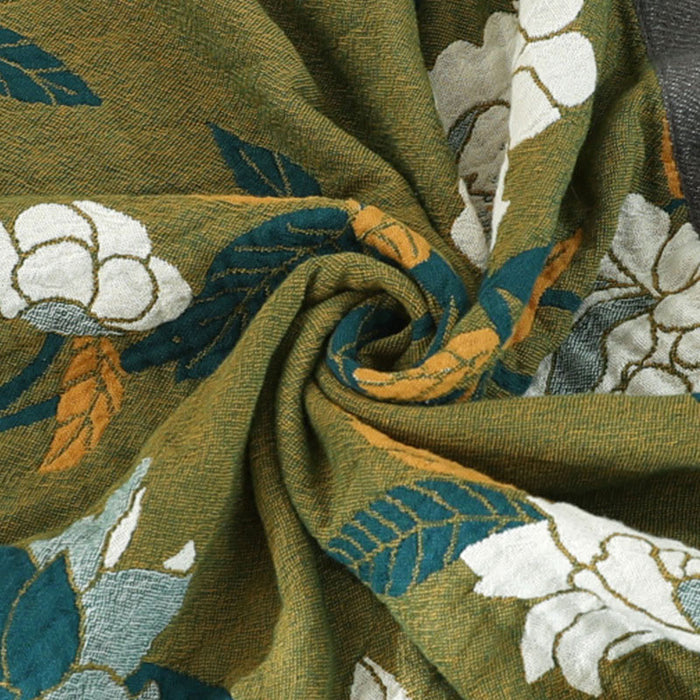 Ownkoti Cotton Flower Reversible Blanket Couch Cover - image 6