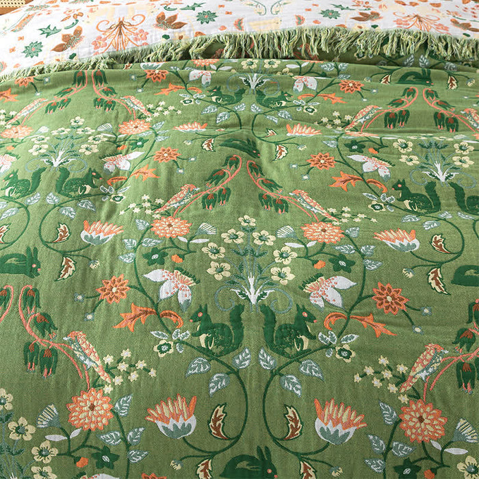 Ownkoti Cotton Gauze Breathable Rural Reversible Quilt