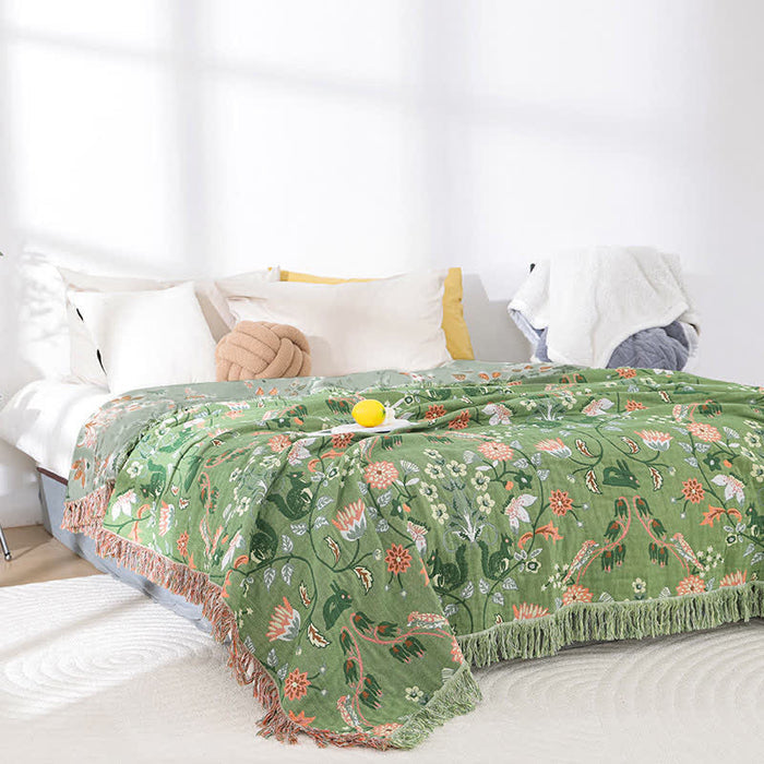 Ownkoti Cotton Gauze Breathable Rural Reversible Quilt