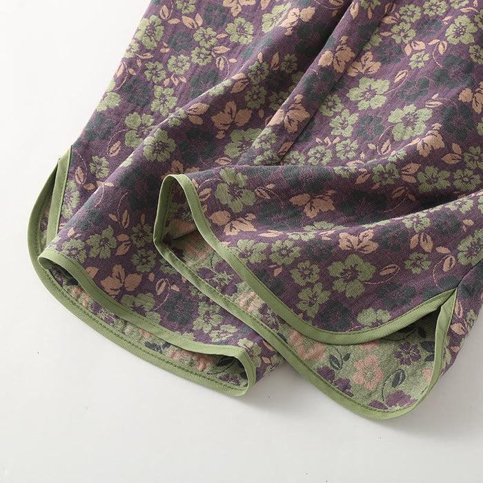 Ownkoti Cotton Gauze Floral Frog Closure Loungewear Set - image 4