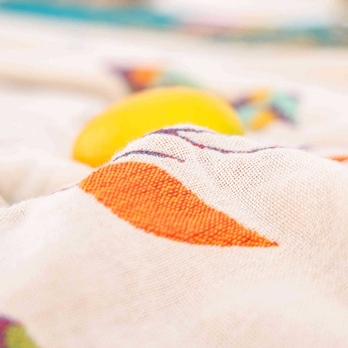 Ownkoti Cotton Gauze Pastoral Bird Tassel Quilt