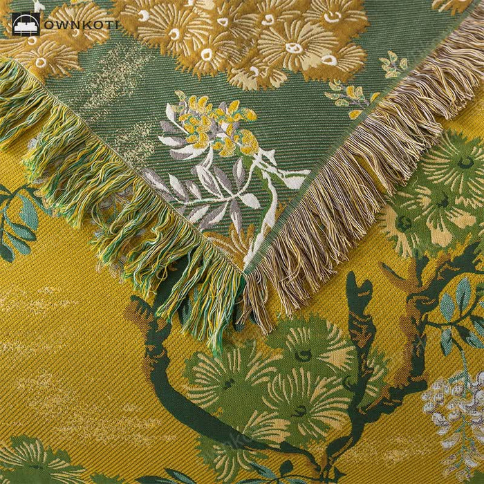 Ownkoti Cotton Gauze Reversible Jungle Print Quilt