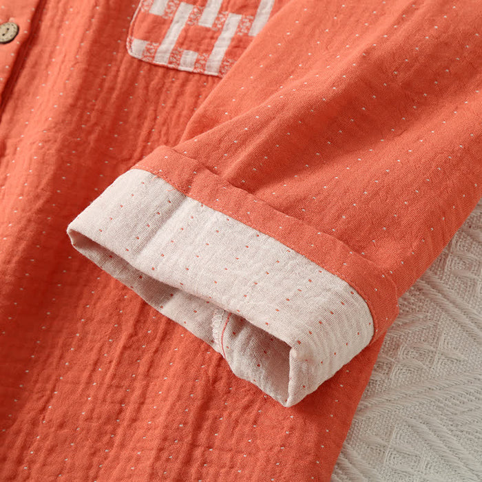 Ownkoti Cotton Gauze Round-neck Pajama Set