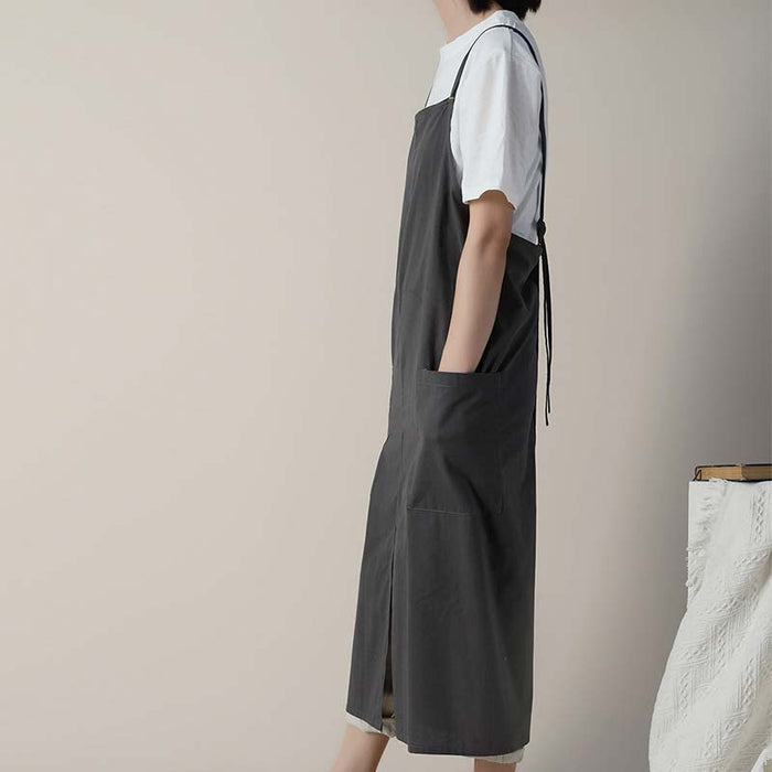 Cotton Waterproof Apron With Pockets