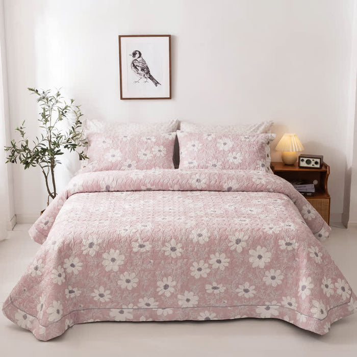Ownkoti Country Style Floral Cotton Quilt
