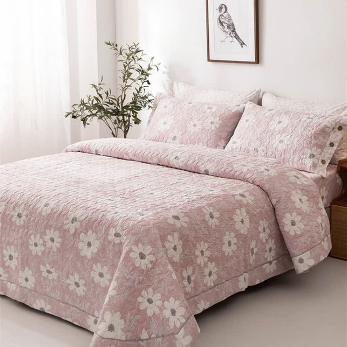 Ownkoti Country Style Floral Cotton Quilt