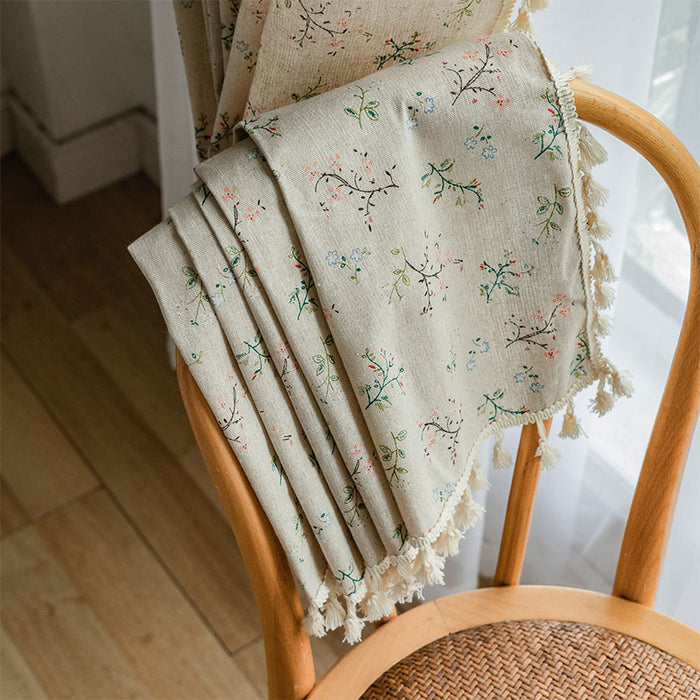 Countryside Style Floral Light Filtering Curtain Curtains Ownkoti 7