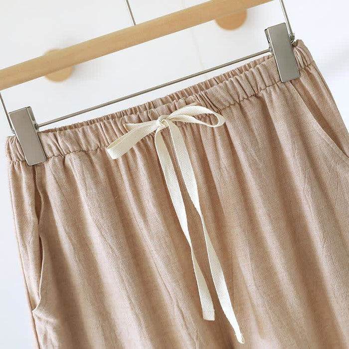 Couple Matching Cotton Linen Lounge Pants - image 7